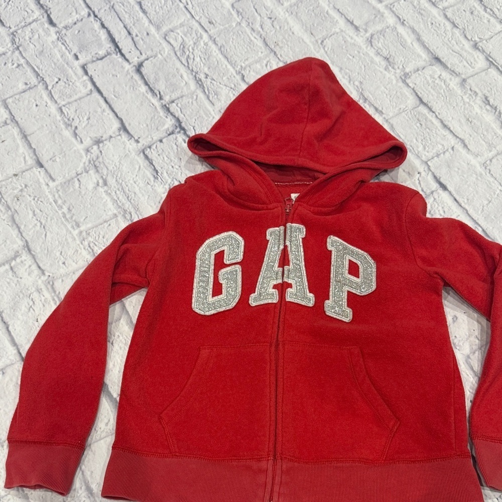 GAP Kids Vibrant Red Zip-Up Hoodie